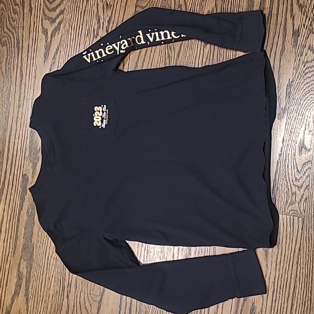 Vineyard Vines Youth Navy Long Sleeve Tee